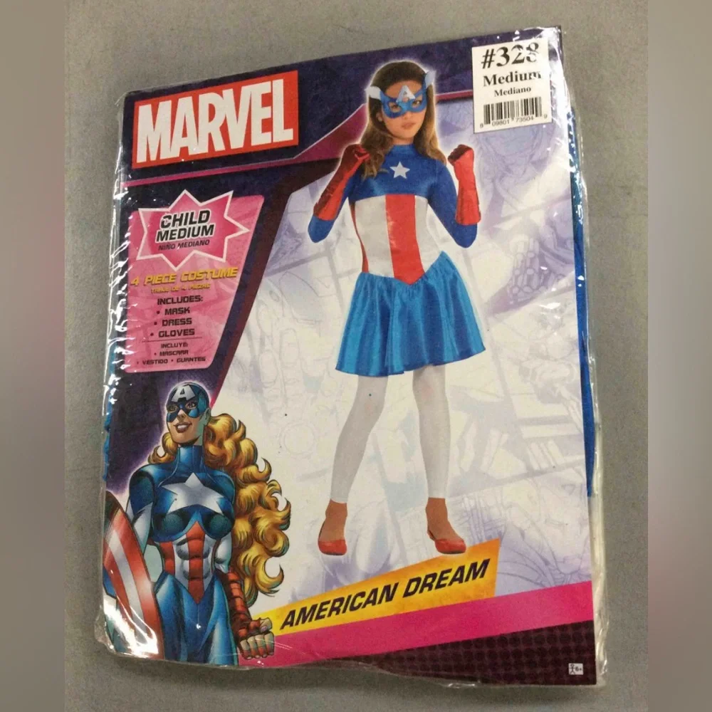 Marvel American Dream Halloween Costume Child - Blue Red White